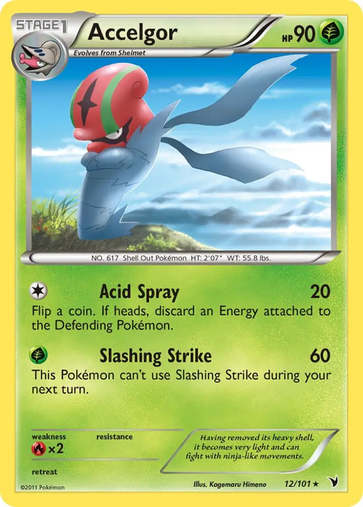 Accelgor (12/101) (Cracked Ice Holo) (Theme Deck Exclusive) [Black & White: Noble Victories] - Pokemon Single