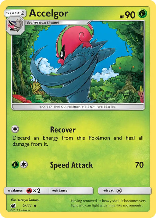 Accelgor (9/111) [Sun & Moon: Crimson Invasion] - Pokemon Single