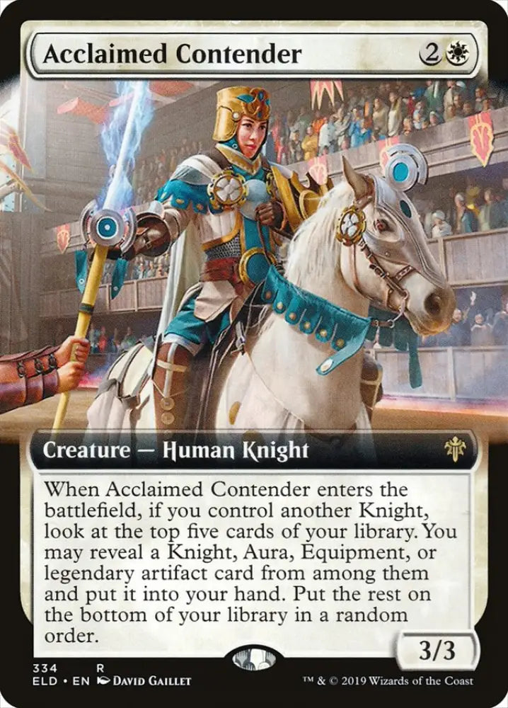 Acclaimed Contender (Extended Art) [Throne of Eldraine] - MTG Single