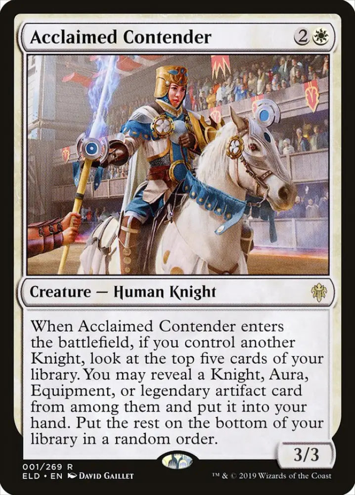 Acclaimed Contender [Throne of Eldraine] - MTG Single
