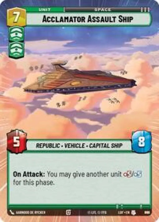 Acclamator Assault Ship (Hyperspace Foil) (846) [Legends of the Force]