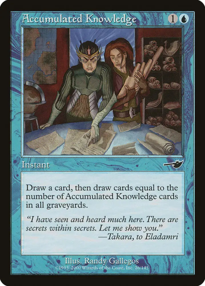 Accumulated Knowledge [Nemesis] - MTG Single