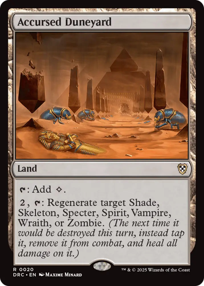 Accursed Duneyard [Aetherdrift Commander] - MTG Single