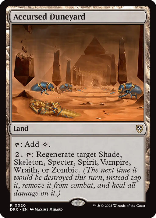 Accursed Duneyard [Aetherdrift Commander] - MTG Single