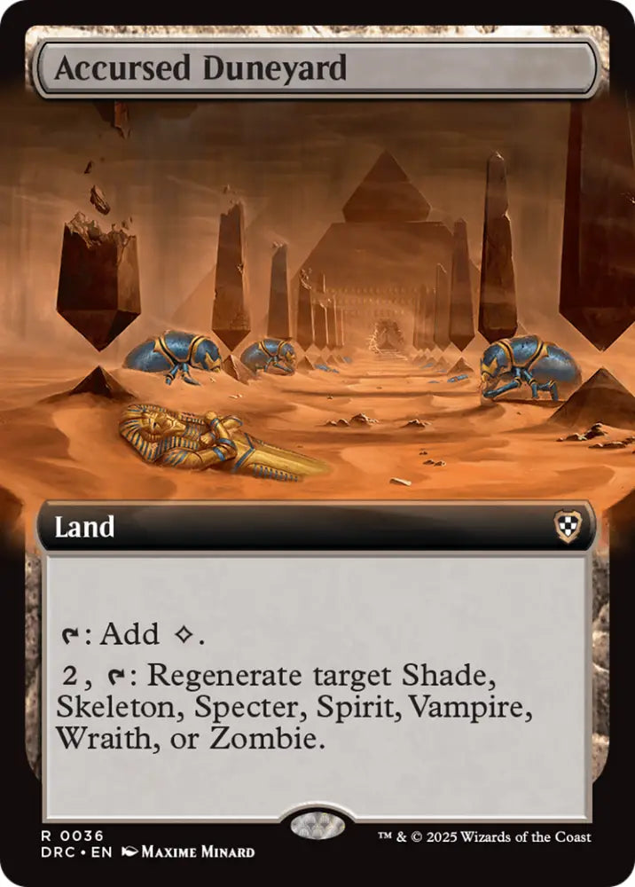 Accursed Duneyard (Extended Art) [Aetherdrift Commander] - MTG Single