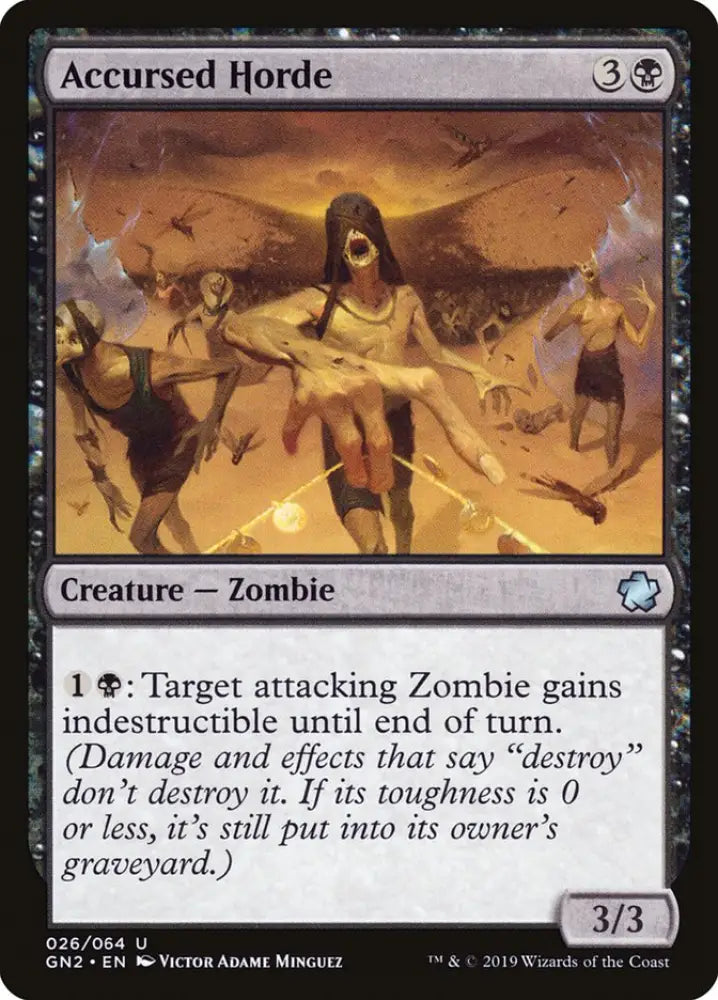 Accursed Horde [Game Night 2019] - MTG Single