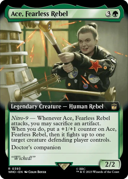 Ace Fearless Rebel (Extended Art) [Doctor Who] - MTG Single