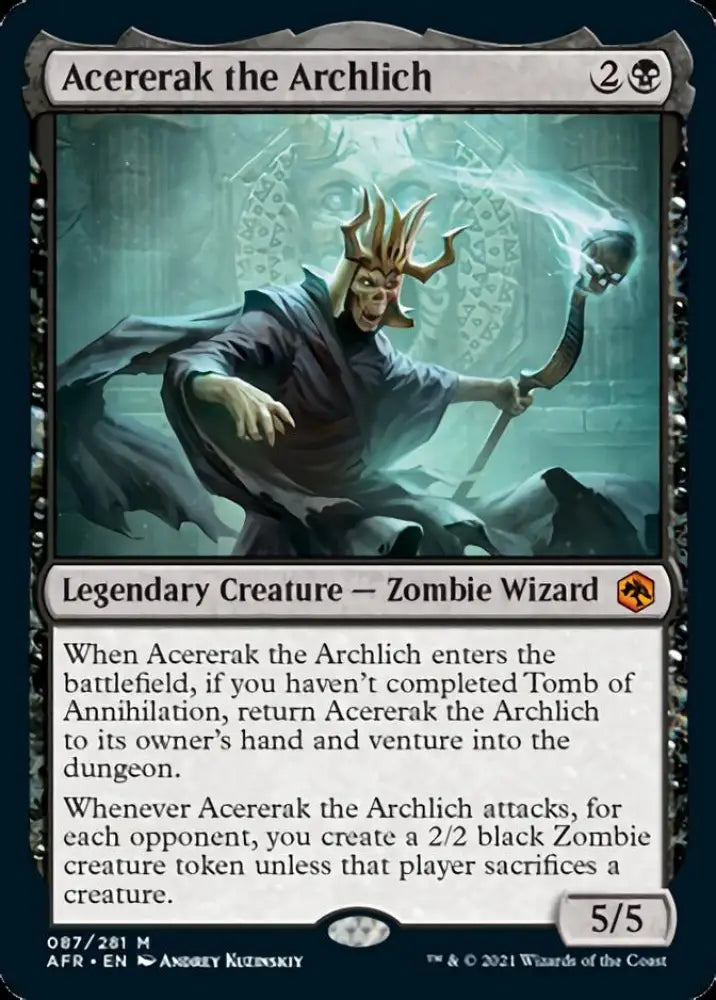 Acererak the Archlich [Dungeons & Dragons: Adventures in the Forgotten Realms] - MTG Single