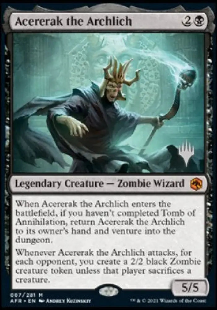 Acererak the Archlich (Promo Pack) [Dungeons & Dragons: Adventures in the Forgotten Realms Promos] - MTG Single