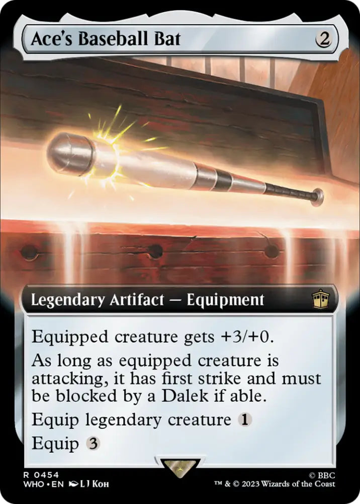 Ace’s Baseball Bat (Extended Art) [Doctor Who] - MTG Single