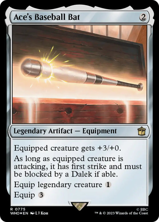 Ace’s Baseball Bat (Surge Foil) [Doctor Who] - MTG Single