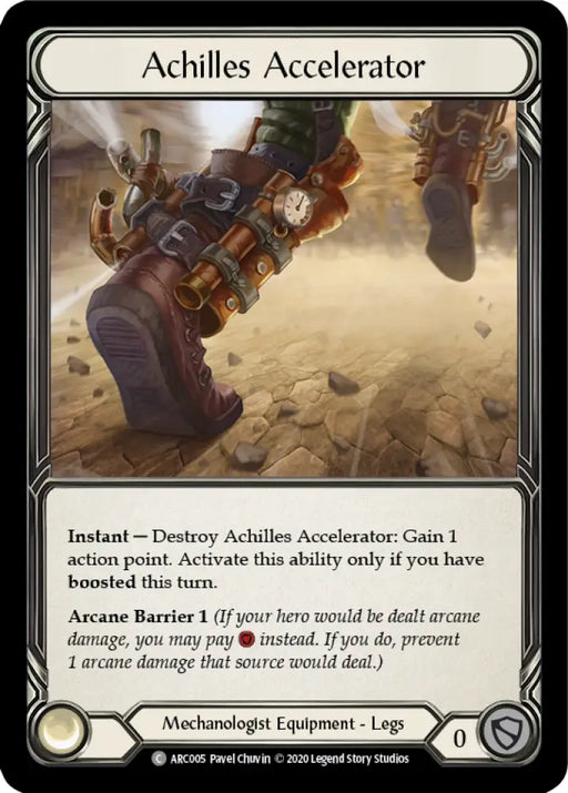 Achilles Accelerator [Arcane Rising Unlimited] Unlimited Rainbow Foil - Flesh And Blood Single