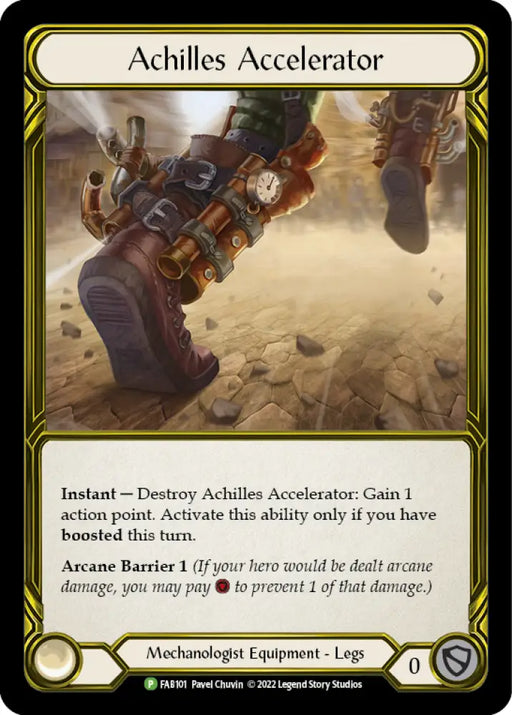Achilles Accelerator (Golden) [FAB101] (Promo) Cold Foil - Flesh And Blood Single