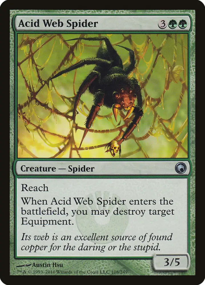 Acid Web Spider [Scars of Mirrodin] - MTG Single
