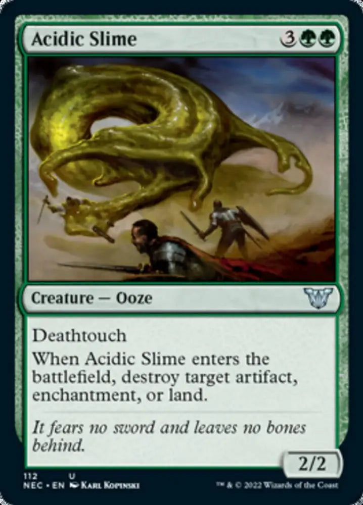 Acidic Slime [Kamigawa: Neon Dynasty Commander] - MTG Single