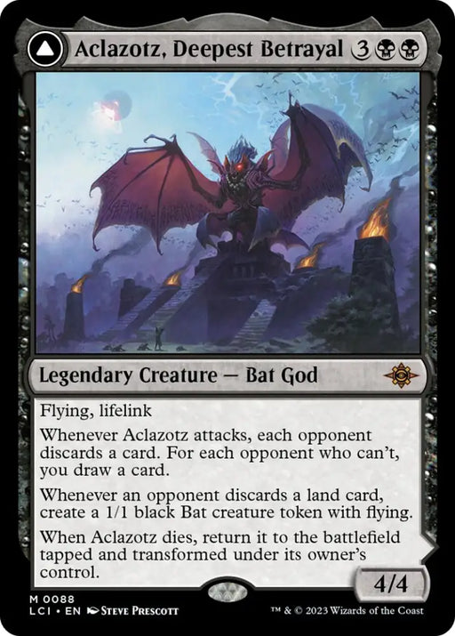 Aclazotz Deepest Betrayal // Temple of the Dead [The Lost Caverns of Ixalan] - MTG Single