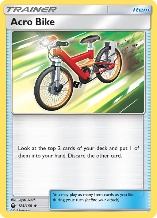 Acro Bike (123/168) [Sun & Moon: Celestial Storm] - Pokemon Single