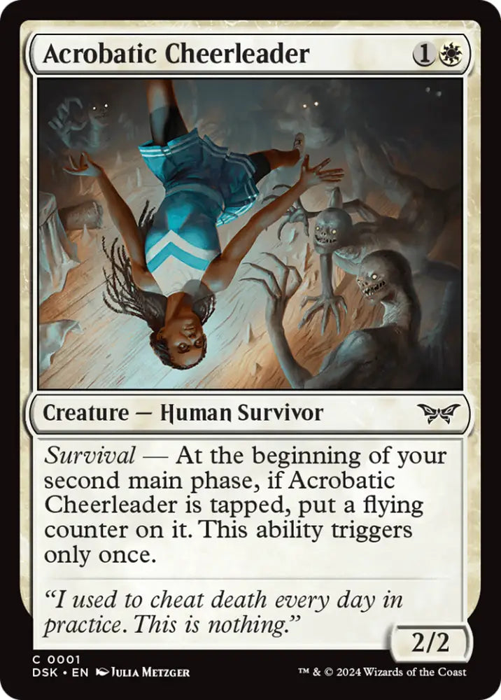 Acrobatic Cheerleader [Duskmourn: House of Horror] - MTG Single