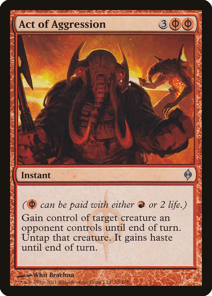 Act of Aggression [New Phyrexia] - MTG Single