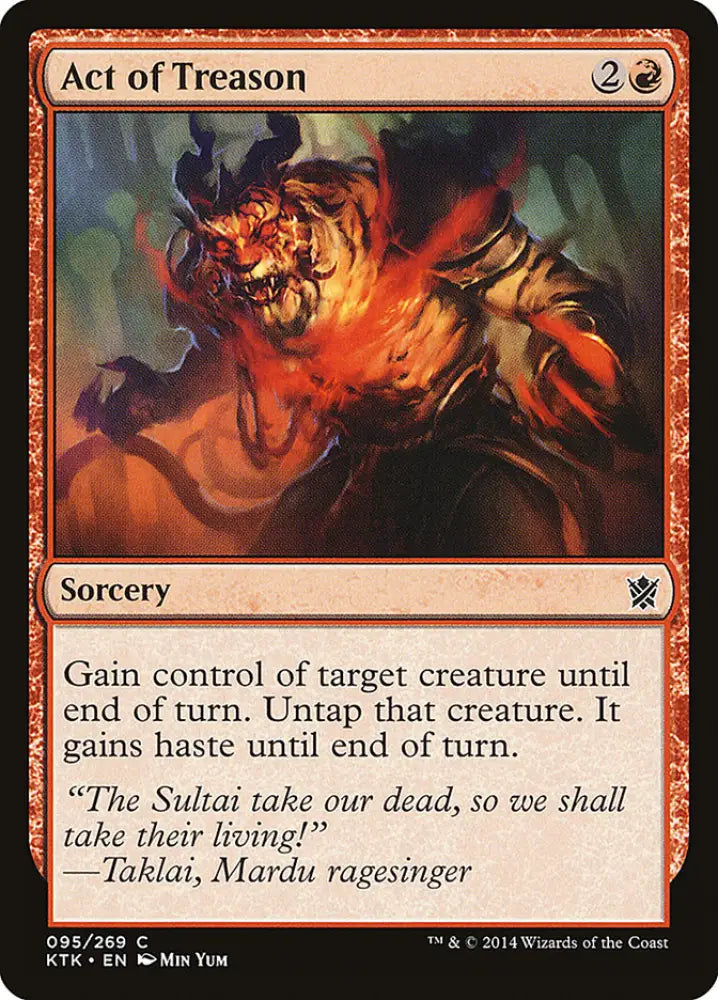 Act of Treason [Khans of Tarkir] - MTG Single