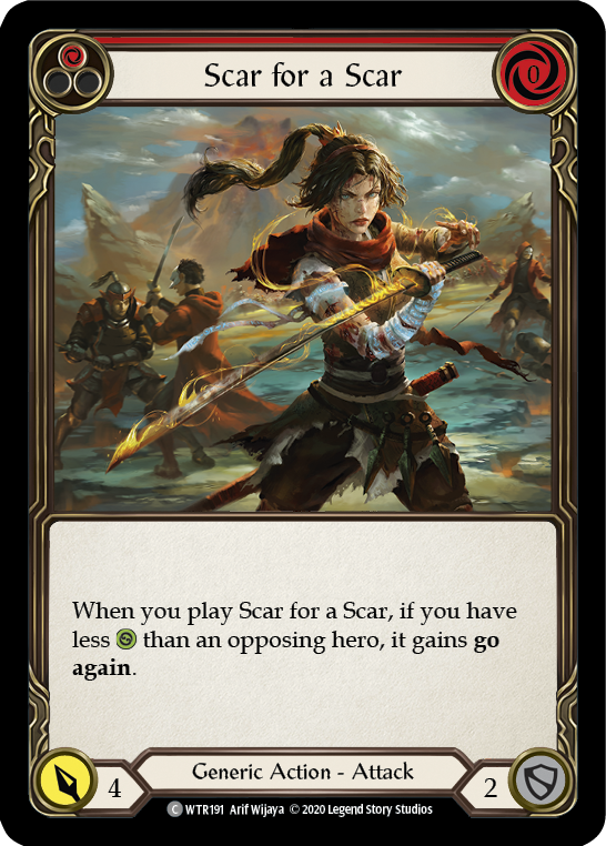 Scar for a Scar (Red) [Welcome to Rathe Unlimited] Unlimited Rainbow Foil