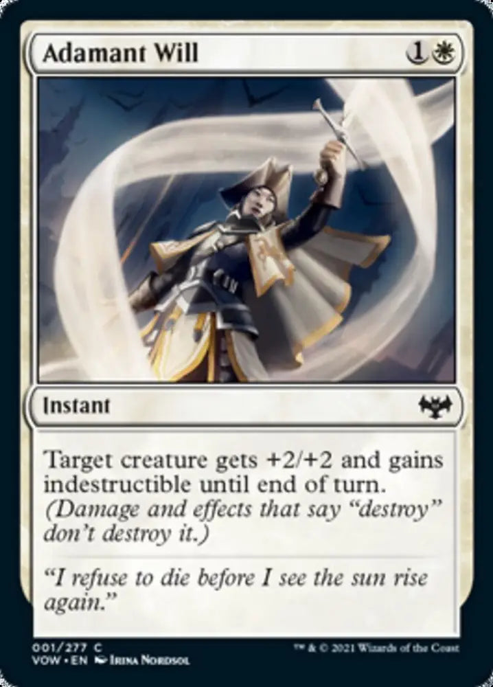 Adamant Will [Innistrad: Crimson Vow] - MTG Single
