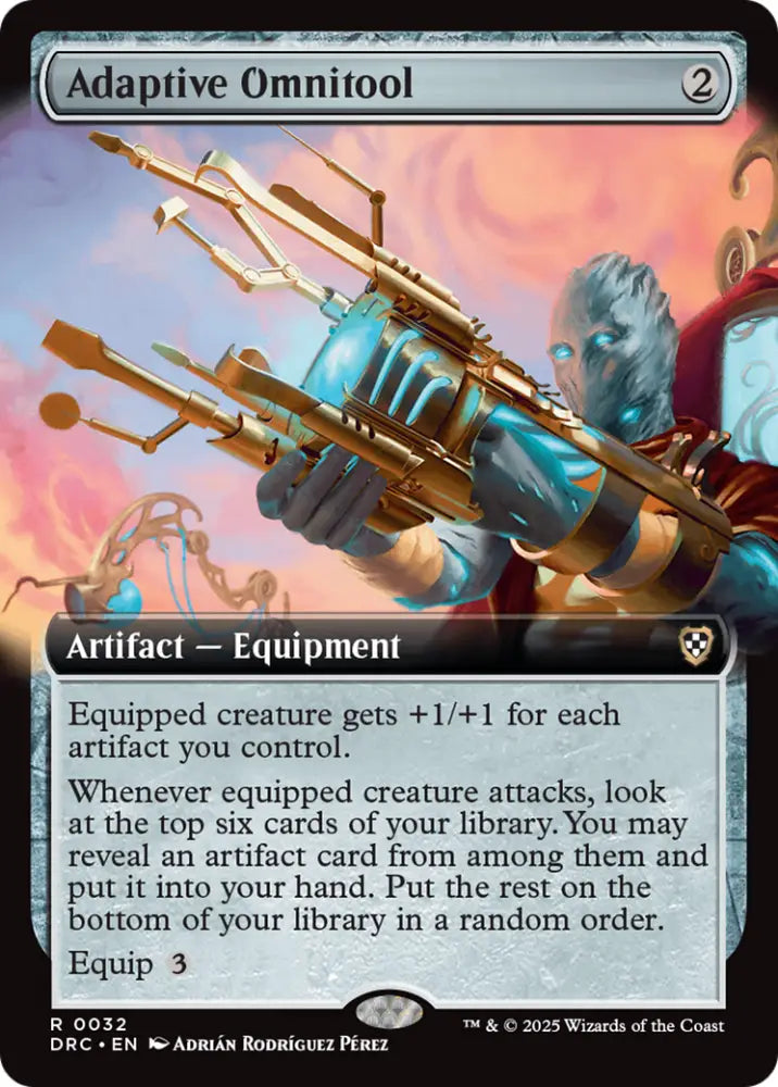 Adaptive Omnitool (Extended Art) [Aetherdrift Commander] - MTG Single
