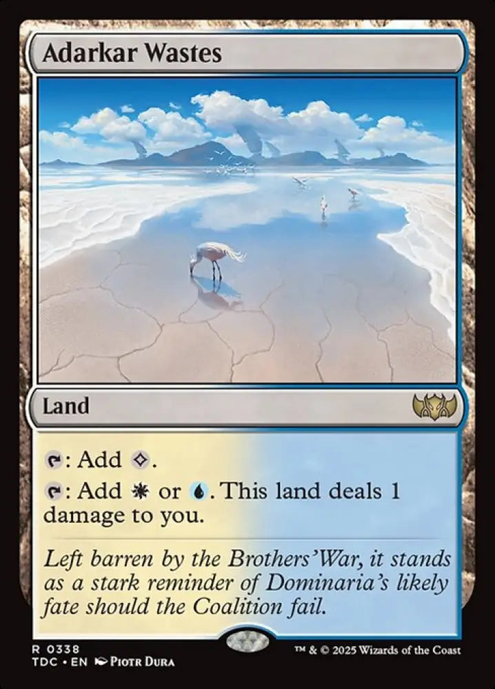 Adarkar Wastes (338) [Tarkir: Dragonstorm Commander]