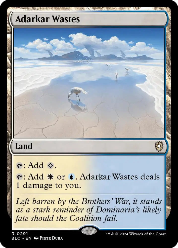 Adarkar Wastes [Bloomburrow Commander] - MTG Single