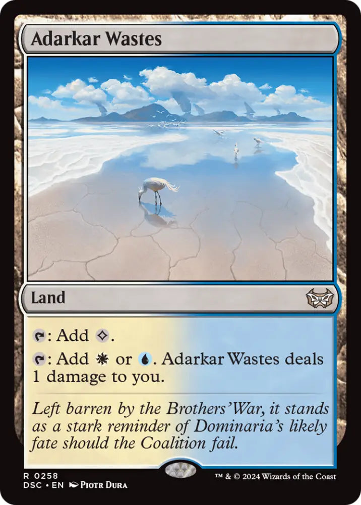 Adarkar Wastes [Duskmourn: House of Horror Commander] - MTG Single