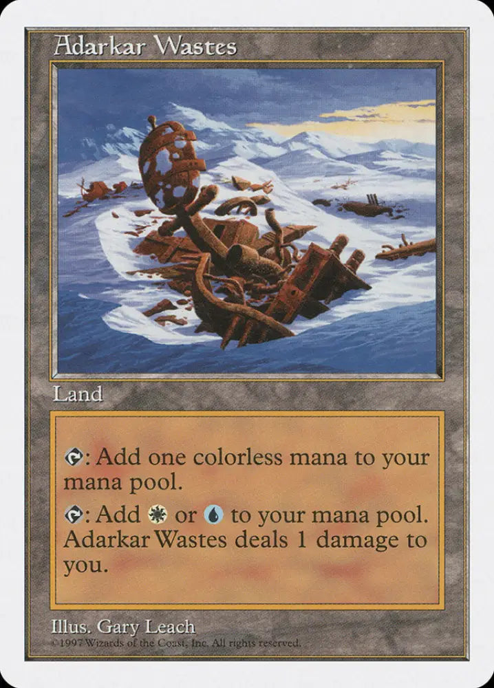 Adarkar Wastes [Fifth Edition] - MTG Single