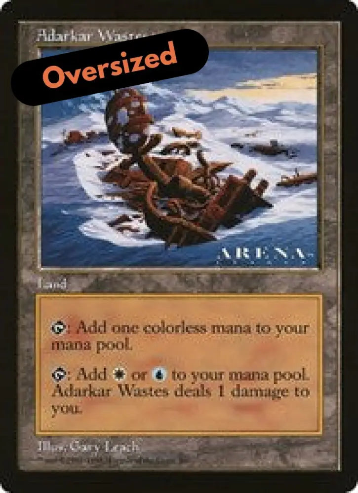 Adarkar Wastes (Oversized) [Oversize Cards] - MTG Single