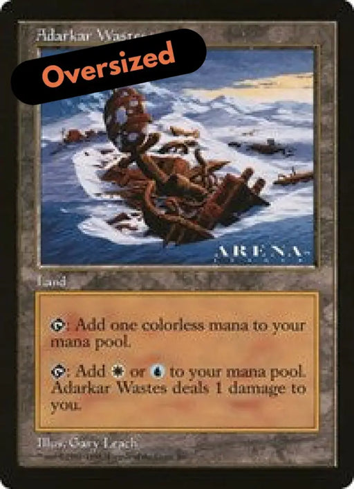 Adarkar Wastes (Oversized) [Oversize Cards] - MTG Single