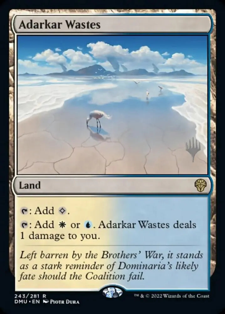 Adarkar Wastes (Promo Pack) [Dominaria United Promos] - MTG Single