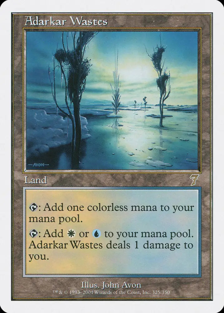 Adarkar Wastes [Seventh Edition] - MTG Single