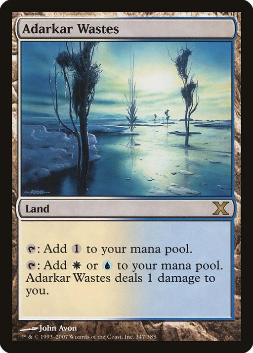 Adarkar Wastes [Tenth Edition] - MTG Single