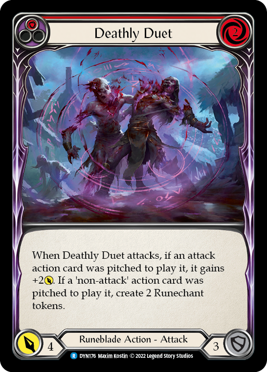Deathly Duet (Red) [Dynasty] Rainbow Foil