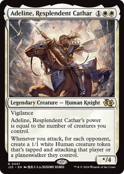 Adeline Resplendent Cathar (Anime) [Foundations Jumpstart] - MTG Single