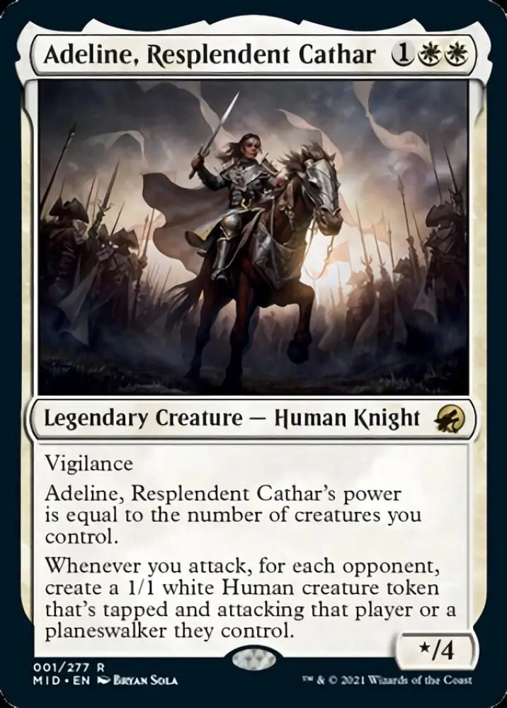Adeline Resplendent Cathar [Innistrad: Midnight Hunt] - MTG Single