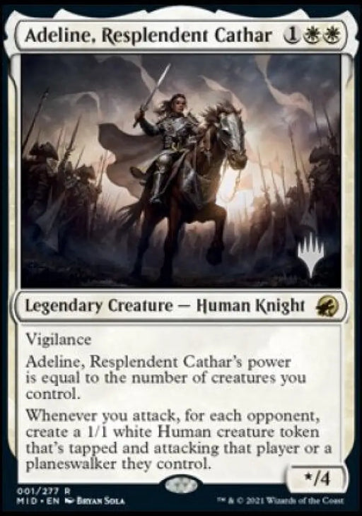 Adeline Resplendent Cathar (Promo Pack) [Innistrad: Midnight Hunt Promos] - MTG Single