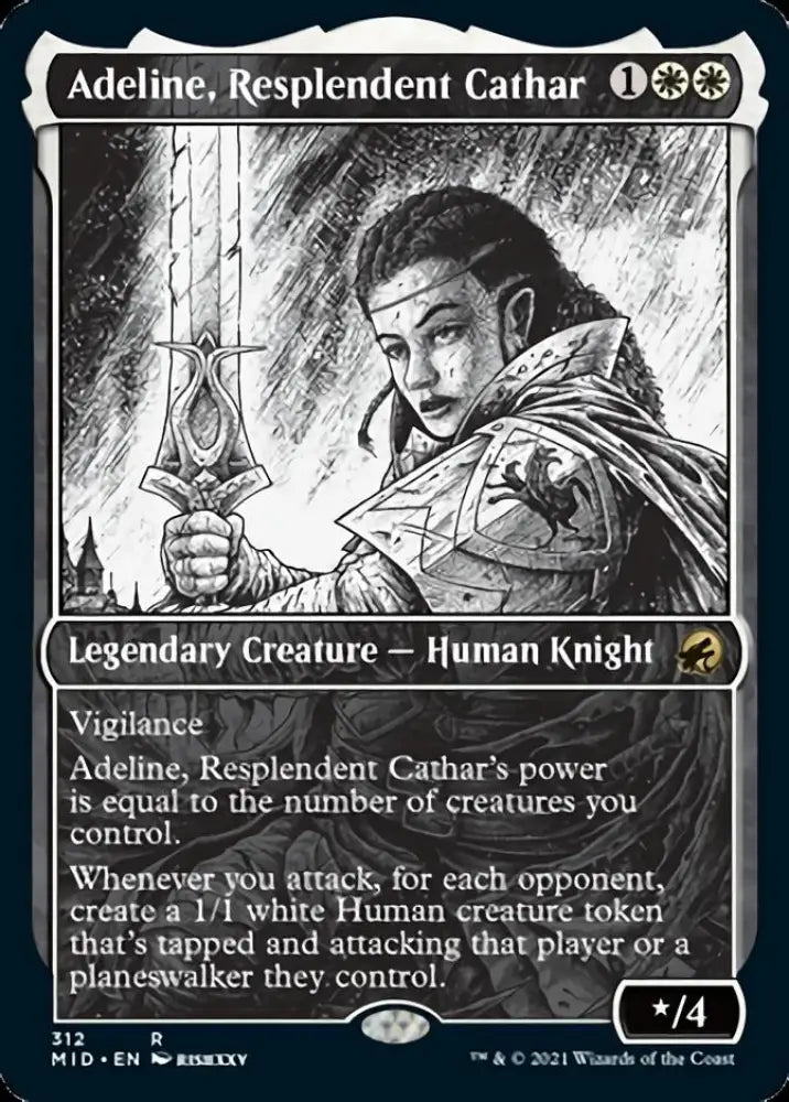 Adeline Resplendent Cathar (Showcase Eternal Night) [Innistrad: Midnight Hunt] - MTG Single