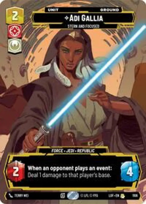 Adi Gallia - Stern and Focused (Prestige Foil) (1106) [Legends of the Force]