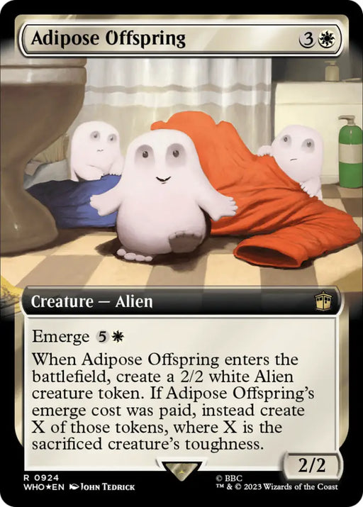 Adipose Offspring (Extended Art) (Surge Foil) [Doctor Who] - MTG Single