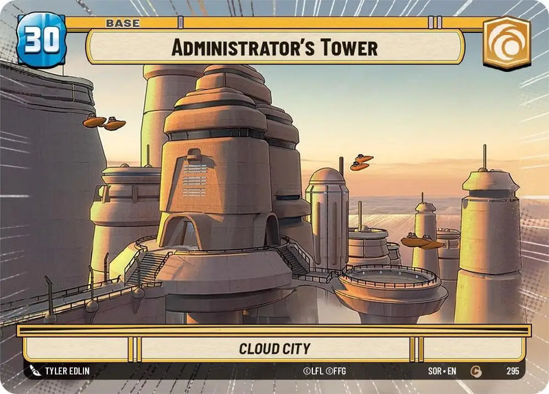 Administrator’s Tower // Shield (Hyperspace) (295 // T04) [Spark of Rebellion] - Star Wars: Unlimited Single