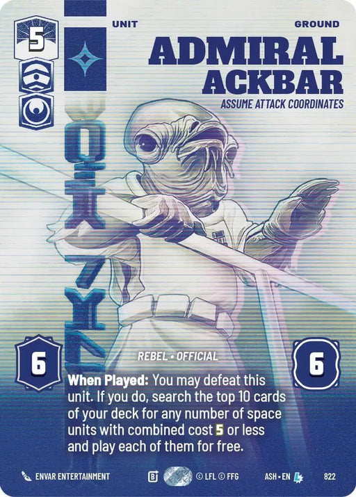 Admiral Ackbar - Assume Attack Coordinates (Prestige) (822) [Ashes of the Empire]