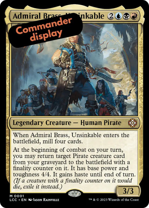Admiral Brass Unsinkable (Display Commander) [The Lost Caverns of Ixalan Commander] - MTG Single