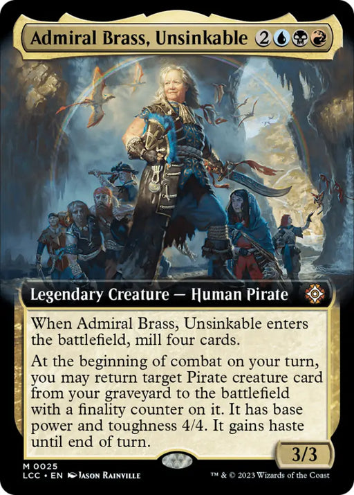 Admiral Brass Unsinkable (Extended Art) [The Lost Caverns of Ixalan Commander] - MTG Single