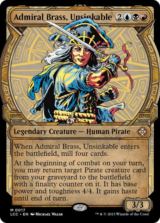 Admiral Brass Unsinkable (Showcase) [The Lost Caverns of Ixalan Commander] - MTG Single