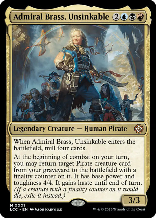 Admiral Brass Unsinkable [The Lost Caverns of Ixalan Commander] - MTG Single