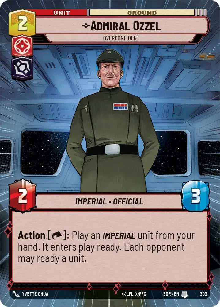 Admiral Ozzel - Overconfident (Hyperspace) (393) [Spark of Rebellion] - Star Wars: Unlimited Single